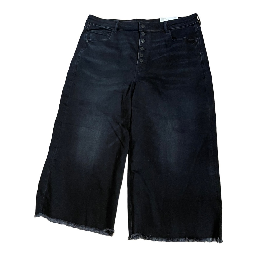 Women's Black Wide-Leg Jeans